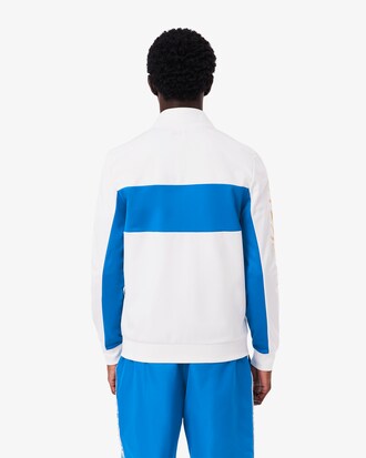 Sweatshirt zippé Tennis marquage imprimé