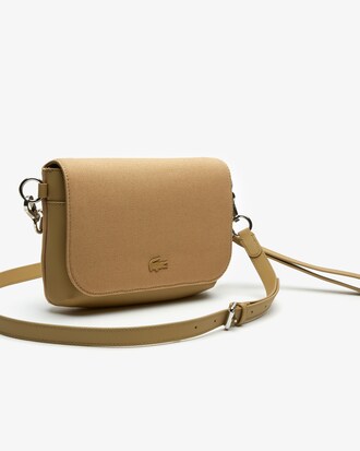 Women's Daily Classic Bi-Material Flap Shoulder Bag