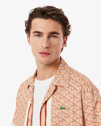 Chemise monogramme coupe droite