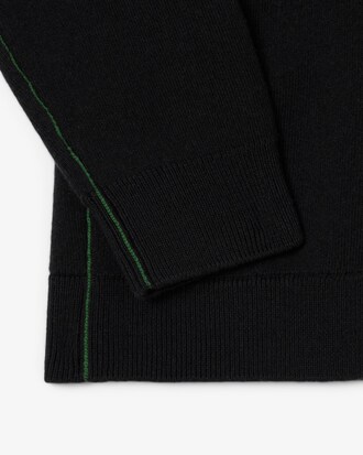 Cardigan col V coton et laine