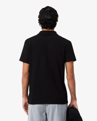 Polo regular fit en coton m&eacute;lang&eacute;