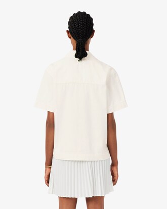 Polo oversize denim l&eacute;ger