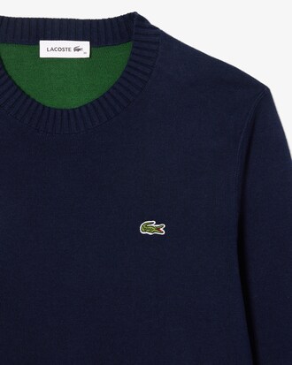 Pull col rond coton