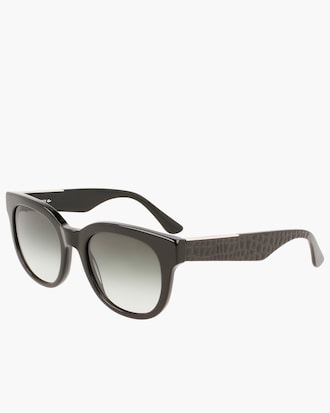 Lunettes Croco Skin ovales ac&eacute;tate