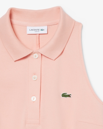Robe polo sans manches en Piqu&eacute;