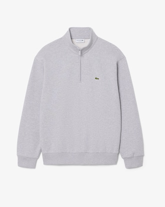 Sweatshirt col zipp&eacute; molleton