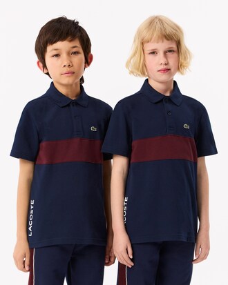 Polo en Petit Piqué bande contrastée