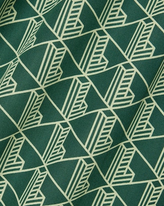 Chemise de pyjama popeline imprim&eacute; monogramme