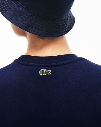 Sweatshirt col rond en molleton avec impression crocodile