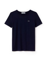 T-shirt col rond en jersey de coton fluide uni