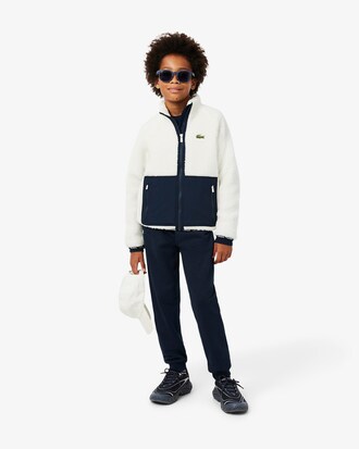 Veste mixte color-block polaire sherpa