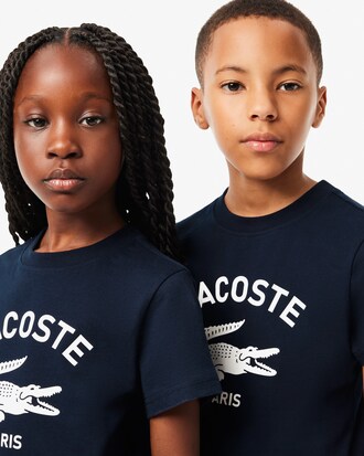 T-shirt coton imprimé signature