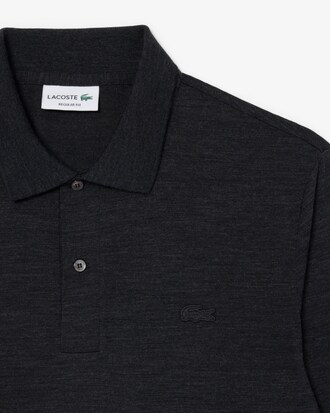 Polo manches longues laine regular fit