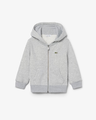 Sweatshirt mixte zipp&eacute; en molleton gratt&eacute;