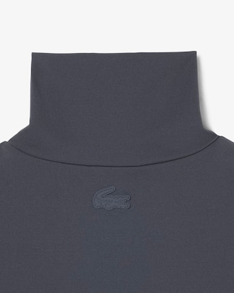 T-shirt col montant stretch imprim&eacute; D&eacute;fil&eacute;