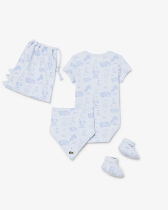 Coffret nouveau-n&eacute; ensemble layette coton imprim&eacute;