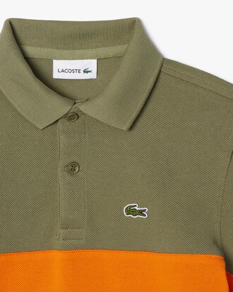 Polo en Petit Piqué bande contrastée