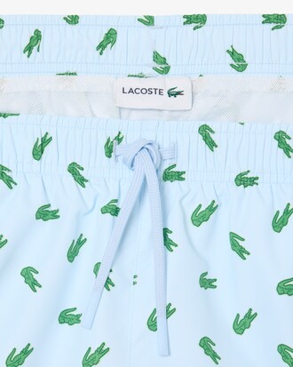Short de bain mi-long imprim&eacute; crocodile