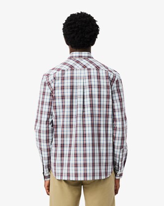 Chemise regular fit popeline &agrave; carreaux