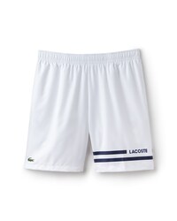Short Tennis Lacoste SPORT en taffetas avec bandes contrast&eacute;es