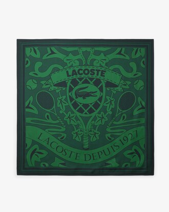 Foulard soie imprim&eacute; D&eacute;fil&eacute;