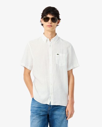 Chemise manches courtes en lin