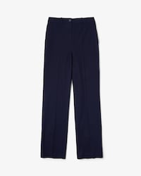 Pantalon large en sergé de coton stretch uni