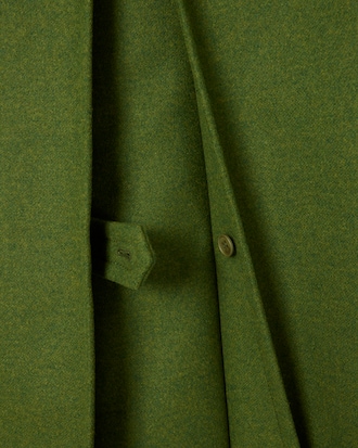 Caban long laine chinée Défilé