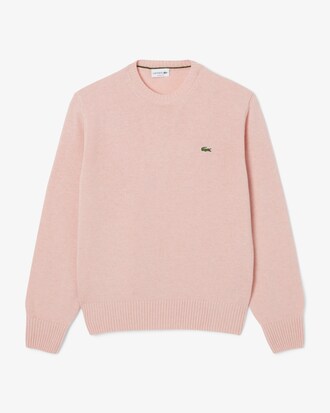 Pull en laine cardée col rond