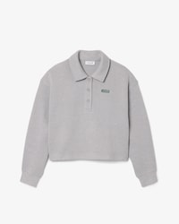 Sweatshirt col polo c&ocirc;tel&eacute; oversize