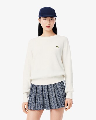 Pull coton point mousse