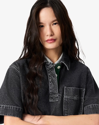 Robe oversize denim de coton