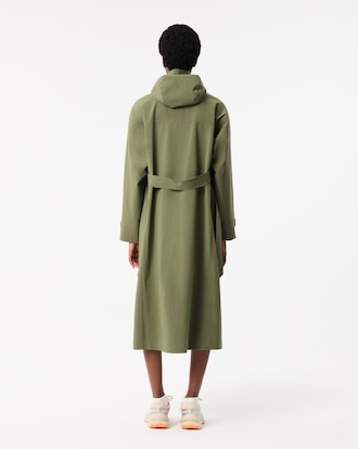 Parka longue à capuche oversize imperméable