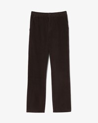 Pantalon regular fit velours c&ocirc;tel&eacute;