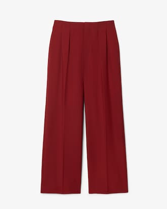 Pantalon tailleur laine straight fit D&eacute;fil&eacute;