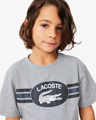 T-shirt coton imprim&eacute; monogramme