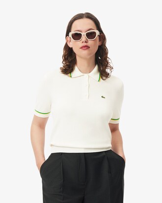 Polo court coton stretch 3D sans couture