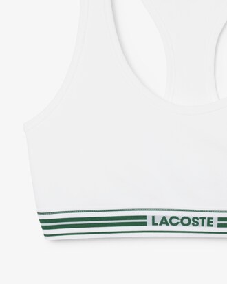 Brassi&egrave;re coton stretch bande contrast&eacute;e