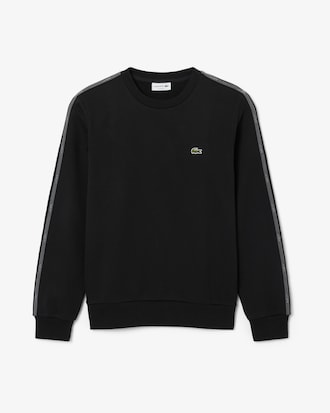 Sweatshirt molleton bande ray&eacute;e