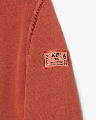 Sweatshirt oversize zippé effet délavé