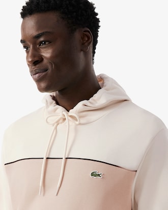 Sweatshirt &agrave; capuche color-block molleton