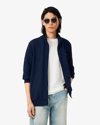 Sweatshirt zipp&eacute; molleton coton