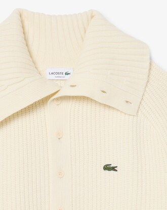 Pull maille perl&eacute;e col montant