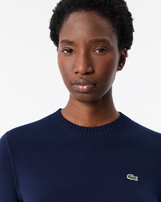 Pull col rond coton