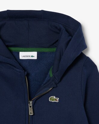 Sweatshirt zipp&eacute; &agrave; capuche mixte molleton