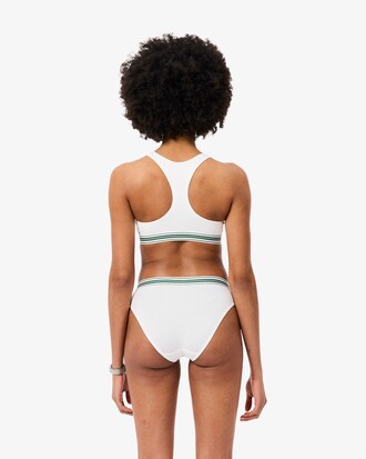 Brassi&egrave;re coton stretch bande contrast&eacute;e