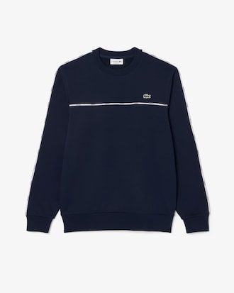 Sweatshirt molleton liserés griffés