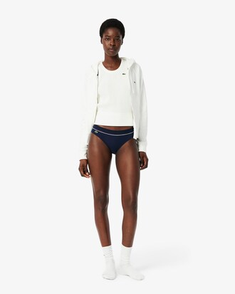 Culotte coton côtelé crocodile brodé