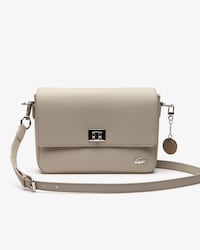 Sac bandoulière à fermoir Daily Classic en toile enduite piquée