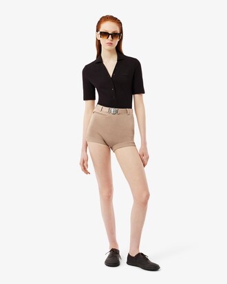Short ceinture crocodile Défilé